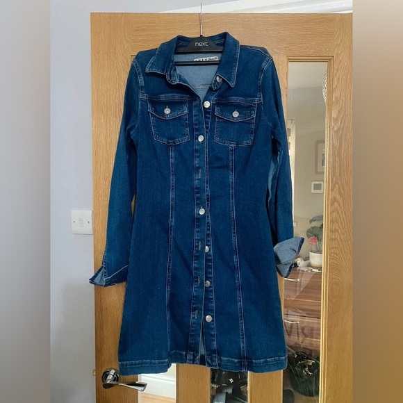 Denim&Co Dresses & Skirts - Denim&Co Dark Blue Button-Down Mini Dress